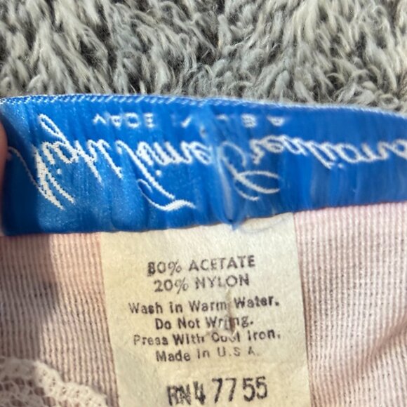 Vtg Night Time Creations Nightgown Medium 90s Pink USA Maxi Lace Dainty 18960 - Picture 5 of 10